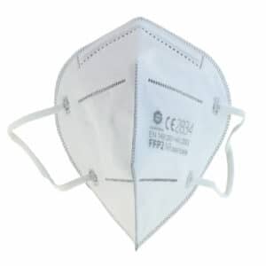 FFP2 NR Atemschutzmaske SQ (filtrierende Halbmaske ohne Ventil) - 40er Dispenserbox - Front Ansicht