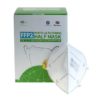 FFP2 NR Atemschutzmaske SQ (filtrierende Halbmaske ohne Ventil) - 40er Dispenserbox - Ansicht Box und Maske