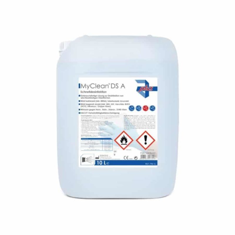 MyClean® DS Alkoholische Flächendesinfektion / Schnelldesinfektion (10 Liter Kanister)