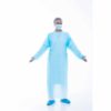 CPE Disposable Protective Gown, Blue (Single Pack) - Size XL - Front View