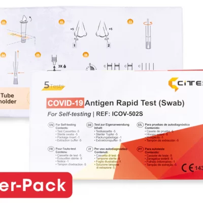 CITEST Diagnostics COVID-19 Antigen Rapid Test (Swab) Laientest AT1350/21 - 5er Pack