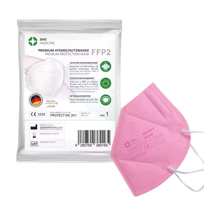 SWS Medicare FFP2 Maske rosa - Produktansicht