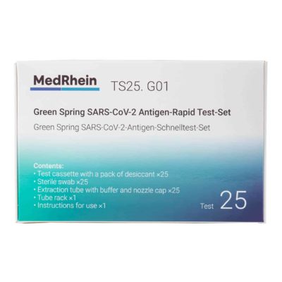 Green Spring SARS-CoV-2 Antigen Rapid Test (colloidal Gold) Frontansicht