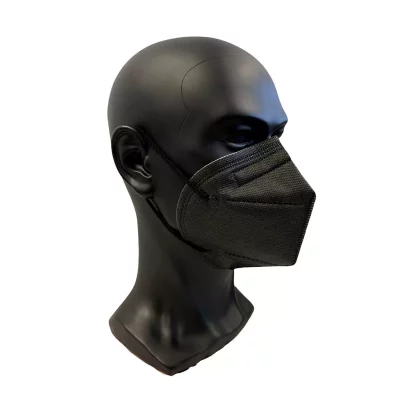 SWS Medicare FFP2 Maske schwarz - Seitenansicht